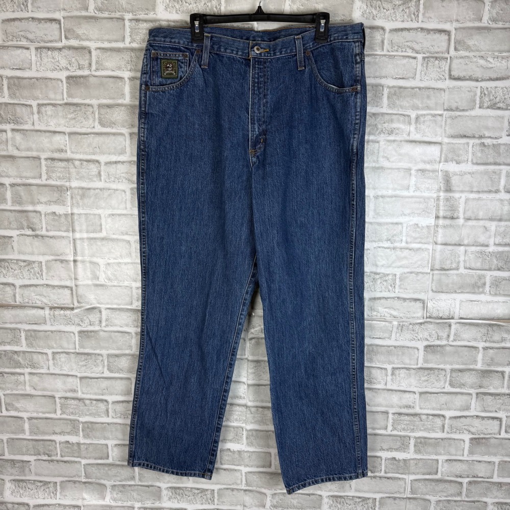 Cinch Green Label Mens Relaxed Fit Straight Leg Blue Jeans 38x32 MB90530002